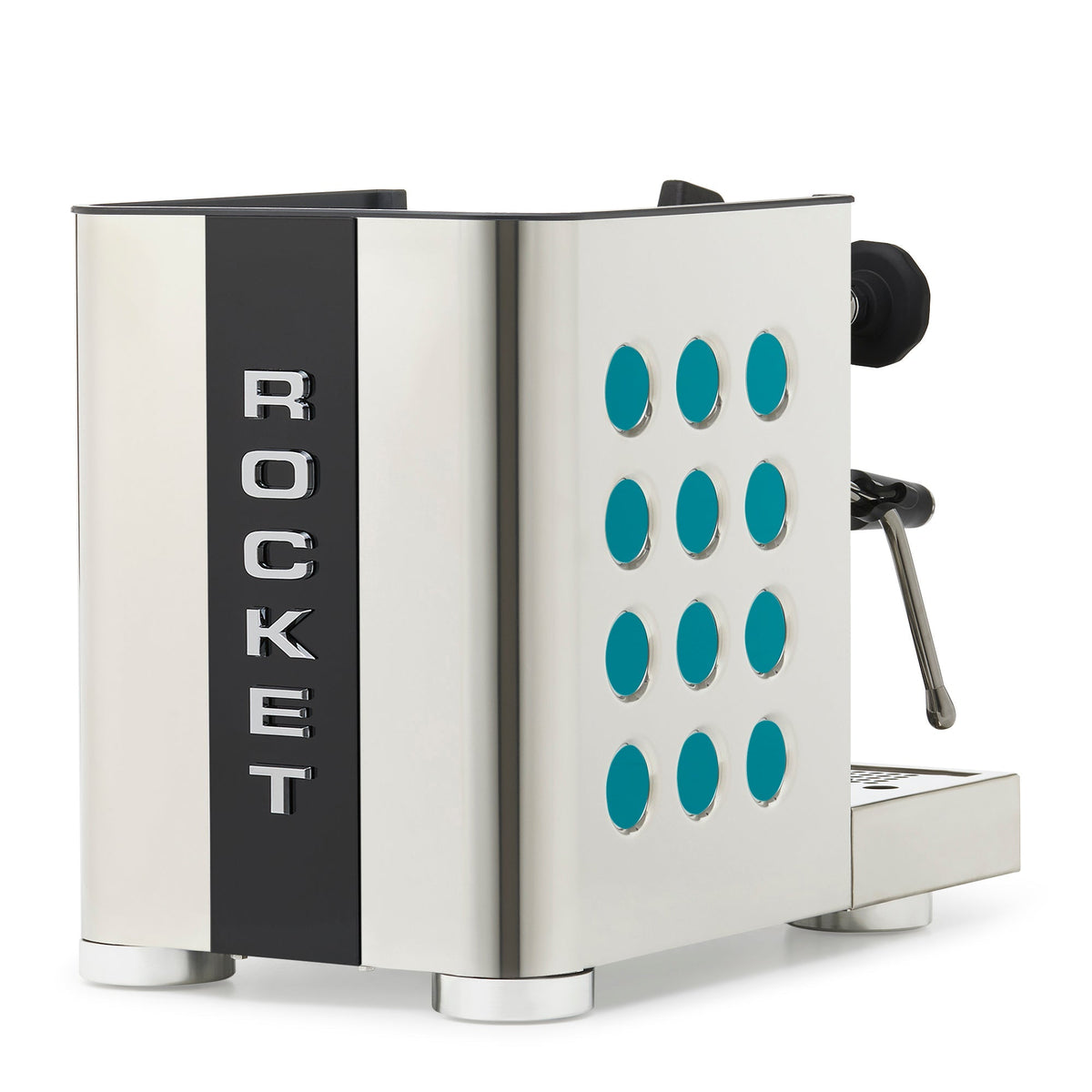 Rocket Espresso Appartamento TCA Espresso Machine - Stainless Steel with Black Stripe