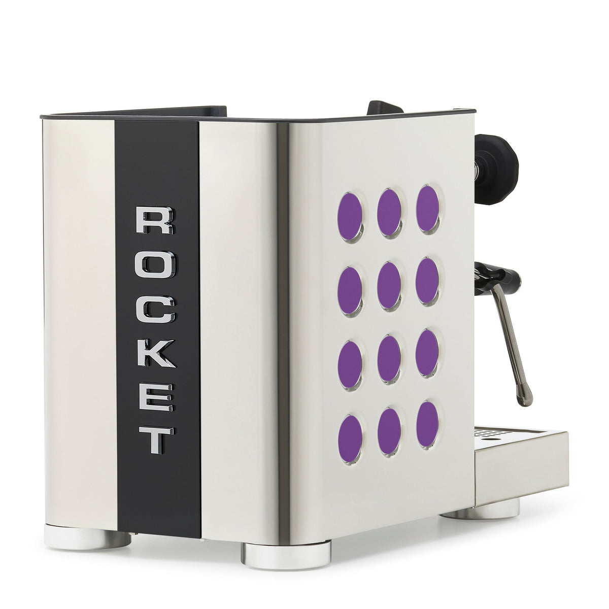 Rocket Espresso Appartamento TCA Espresso Machine - Stainless Steel with Black Stripe