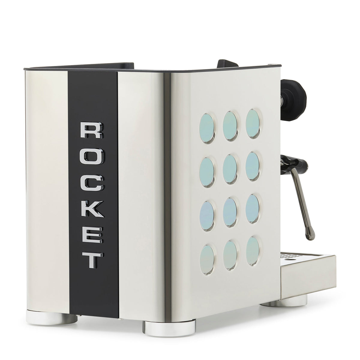 Rocket Espresso Appartamento TCA Espresso Machine - Stainless Steel with Black Stripe