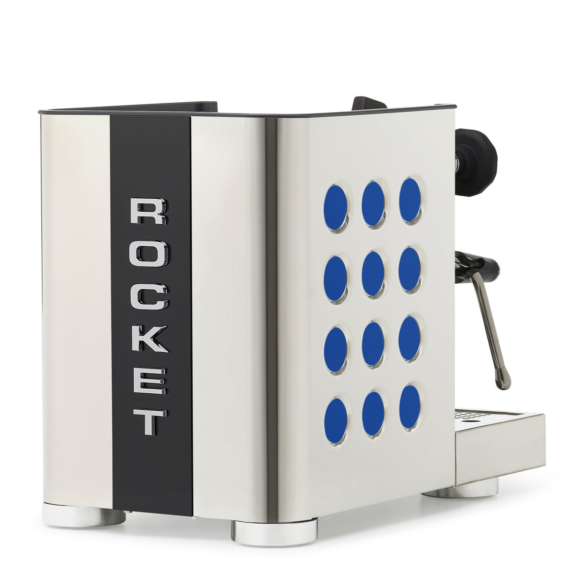 Rocket Espresso Appartamento TCA Espresso Machine - Stainless Steel with Black Stripe