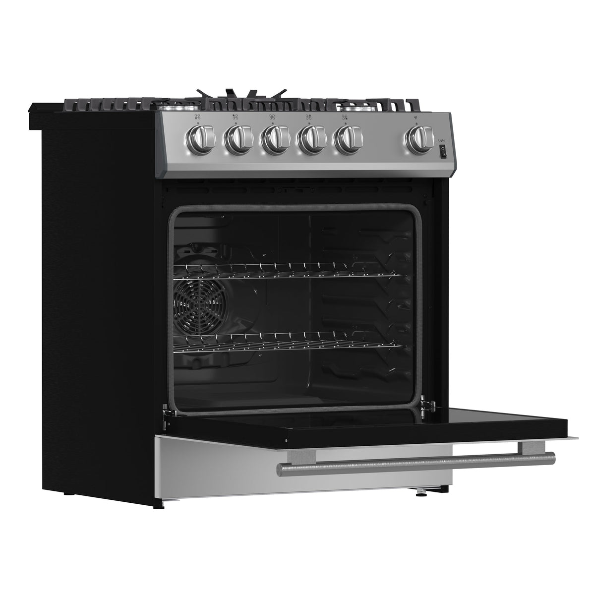 Forno Espresso Leonardo 30-Inch Freestanding Gas Range, 5.0 cu. ft. Oven, Stainless Steel (Model FFSGS1116-30)