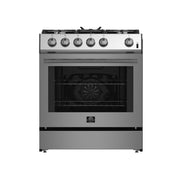Forno Espresso Leonardo 30-Inch Freestanding Gas Range, 5.0 cu. ft. Oven, Stainless Steel (Model FFSGS1116-30)