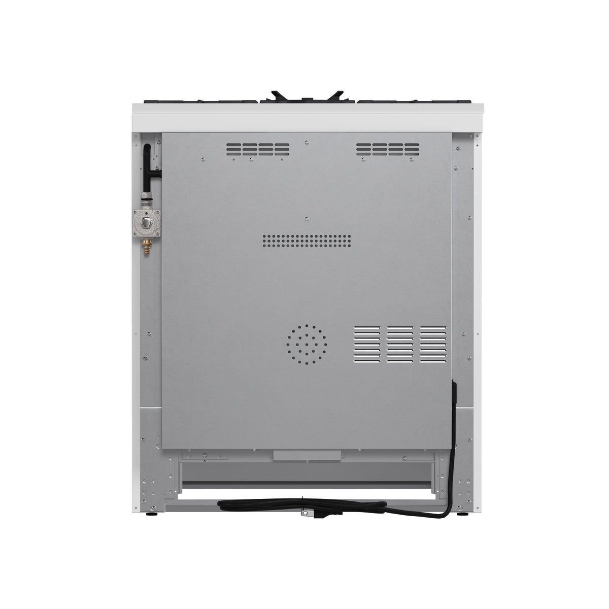 Forno Espresso Leonardo 30-Inch Freestanding Gas Range, 5.0 cu. ft., White with Stainless Steel Handles (Model FFSGS1116-30WHT)