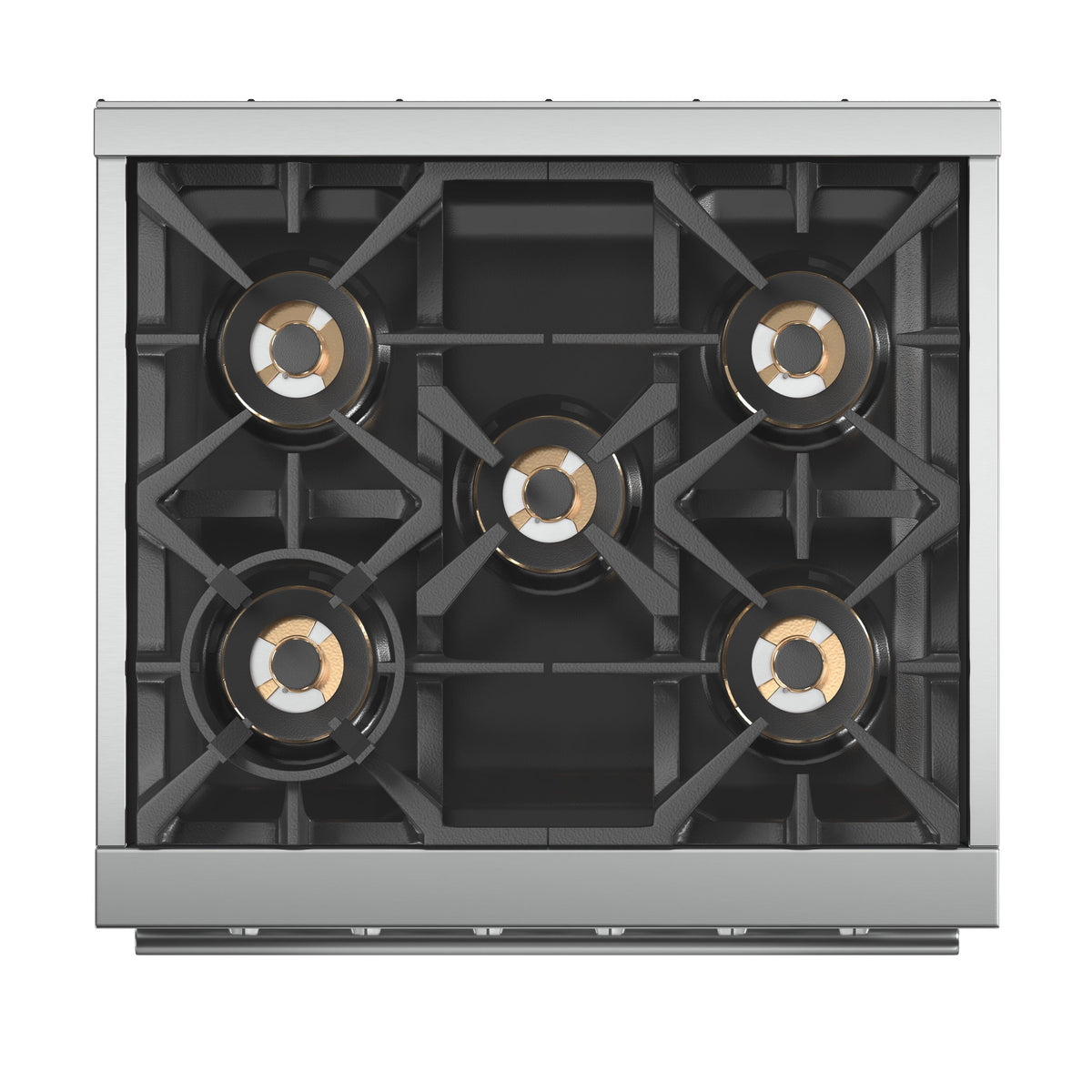 FORNO Capriasca 30 in Freestanding Gas Range, 4.32 cu ft Oven, 5 Sealed Burners, Stainless Steel (Model FFSGS6260-30)
