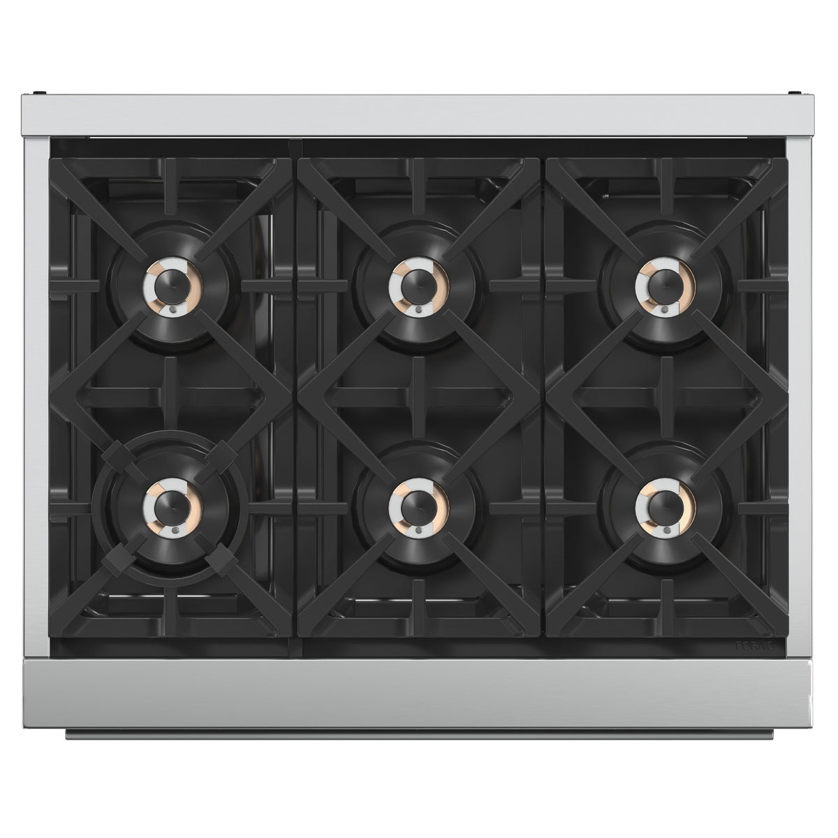FORNO Capriasca 36 in. Freestanding Gas Range, 5.36 cu. ft. Oven, 6 Sealed Burners, Stainless Steel (Model FFSGS6260-36)