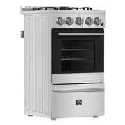 Forno Lamazze 20 in. Freestanding Gas Range, 2.05 cu. ft., 4 Sealed Burners, Stainless Steel (Model FFSGS6265-20)