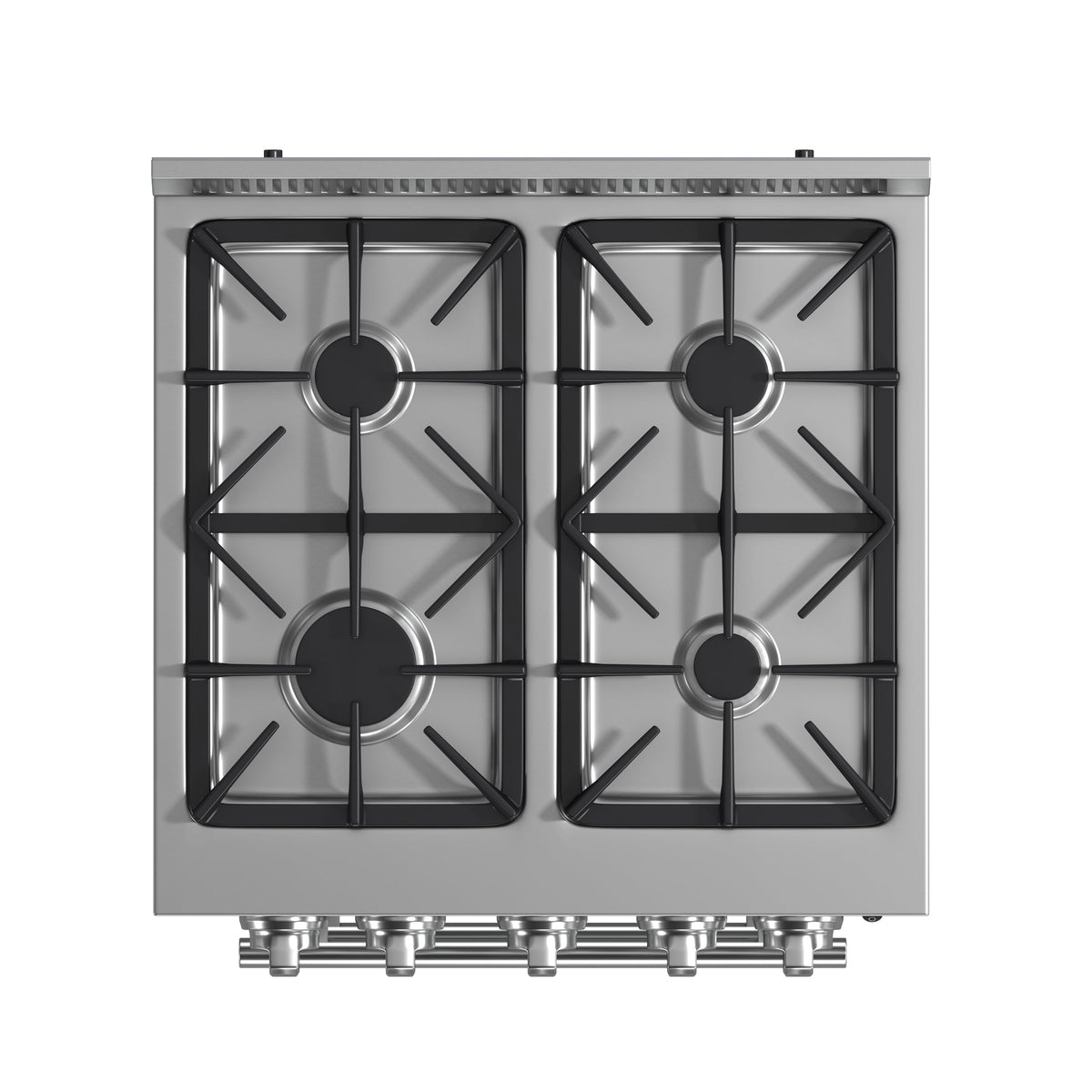 Forno Breno 24 in. Freestanding Gas Range, 2.3 cu. ft., 4 Sealed Burners, Storage Drawer, Stainless Steel (Model FFSGS6272-24)