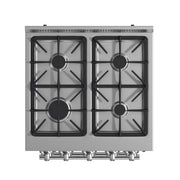 Forno Breno 24 in. Freestanding Gas Range, 2.3 cu. ft., 4 Sealed Burners, Storage Drawer, Stainless Steel (Model FFSGS6272-24)