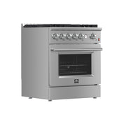 Forno Giovanni 30-Inch Freestanding Gas Range, 4.32 cu. ft. Oven, 5 Sealed Burners, Stainless Steel (Model FFSGS6274-30)
