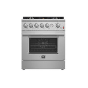 Forno Giovanni 30-Inch Freestanding Gas Range, 4.32 cu. ft. Oven, 5 Sealed Burners, Stainless Steel (Model FFSGS6274-30)