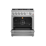 Forno Giovanni 30-Inch Freestanding Gas Range, 4.32 cu. ft. Oven, 5 Sealed Burners, Stainless Steel (Model FFSGS6274-30)