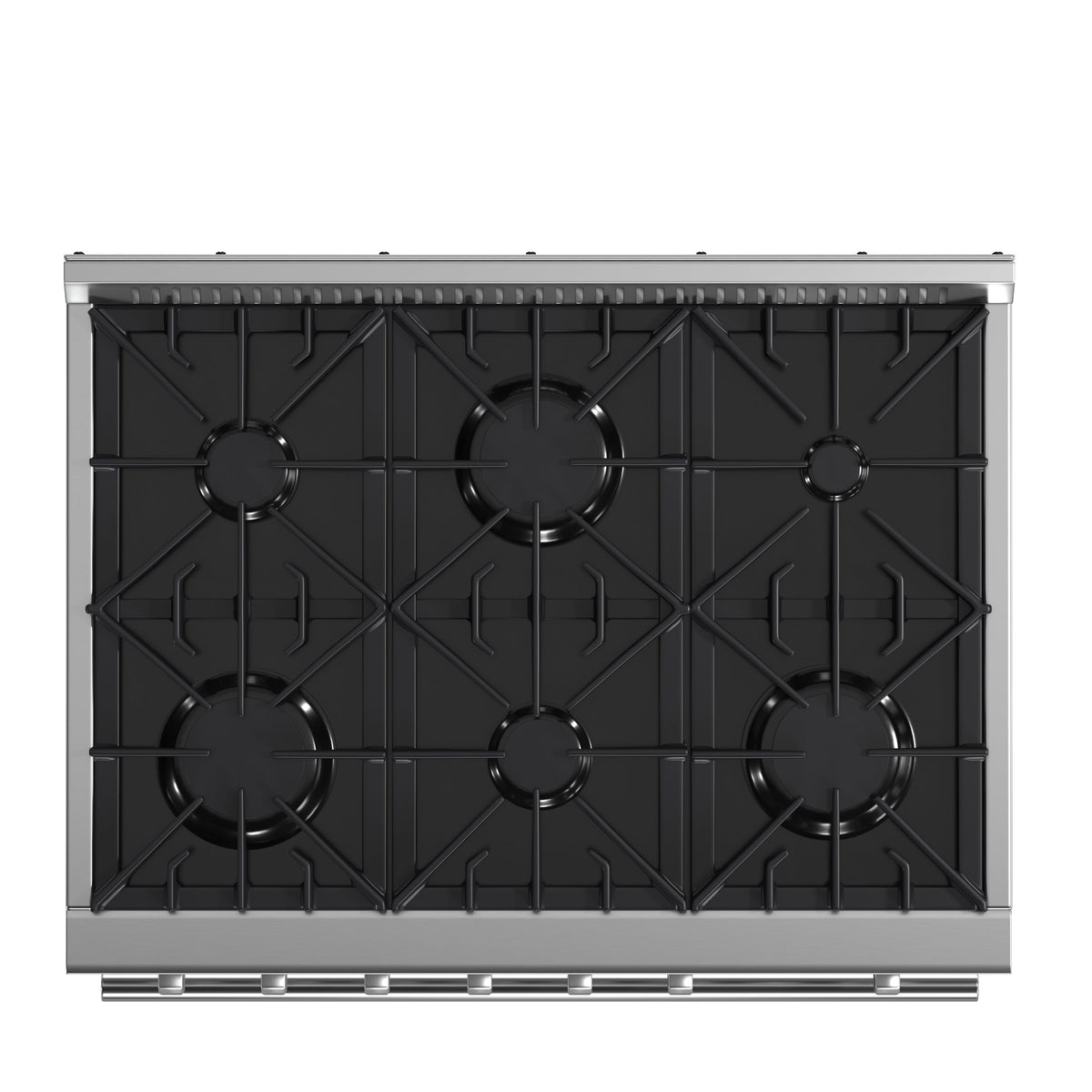 Forno Marco 36-Inch Freestanding Gas Range with 6 Sealed Burners, 5.36 cu. ft. Oven Capacity, Built-In Temperature Gauge, Stainless Steel (Model FFSGS6277-36)