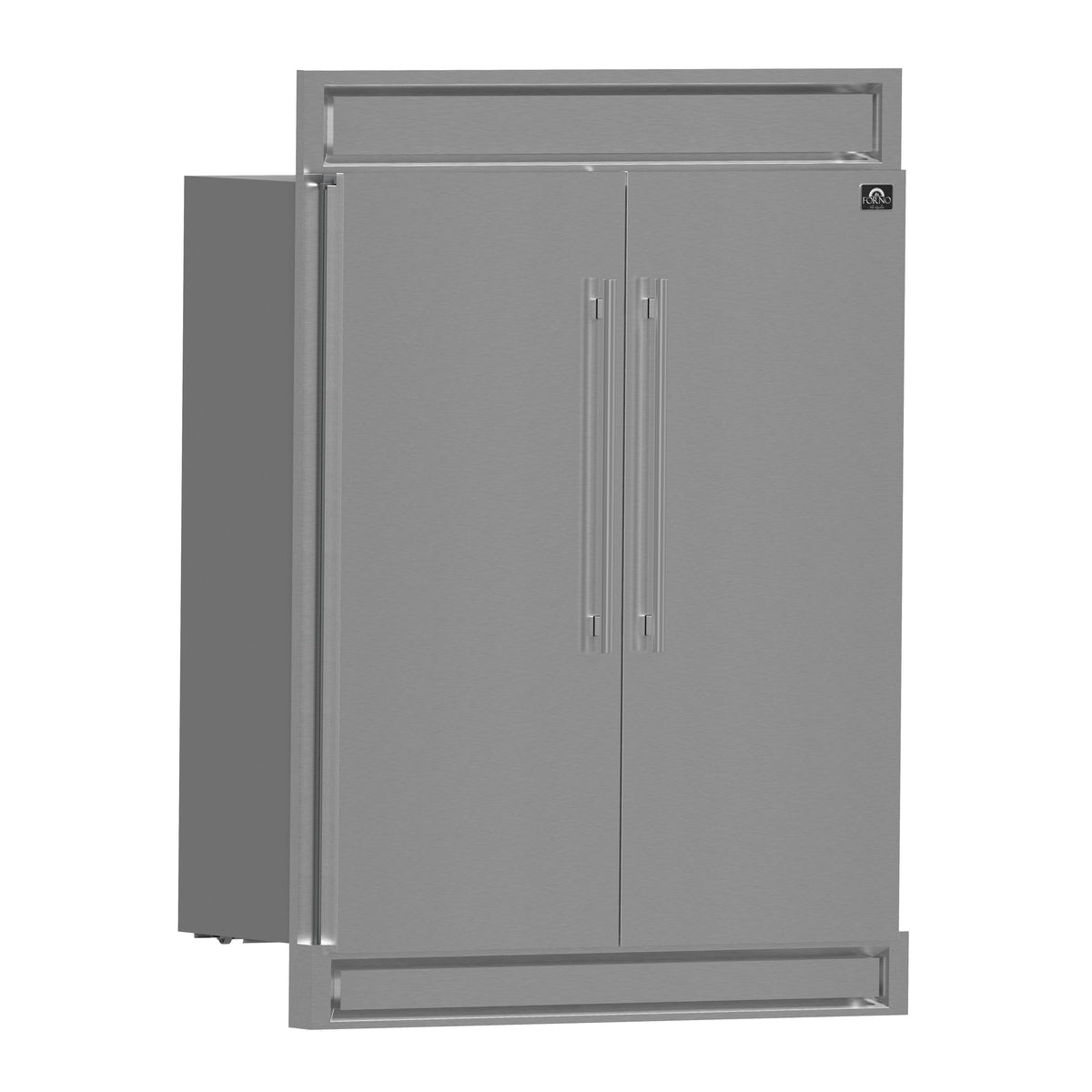 FORNO Maderno 60-Inch Convertible Refrigerator Freezer, 27.2 Cu. Ft., with Trim Kit, Model FFFFD1722-60S