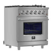 Forno Massimo 30 in. 4.32 cu. ft. Freestanding Gas Range with 5 Sealed Burners in Stainless Steel (FFSGS6239-30)