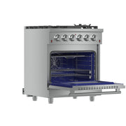 Forno Massimo 30 in. 4.32 cu. ft. Freestanding Gas Range with 5 Sealed Burners in Stainless Steel (FFSGS6239-30)