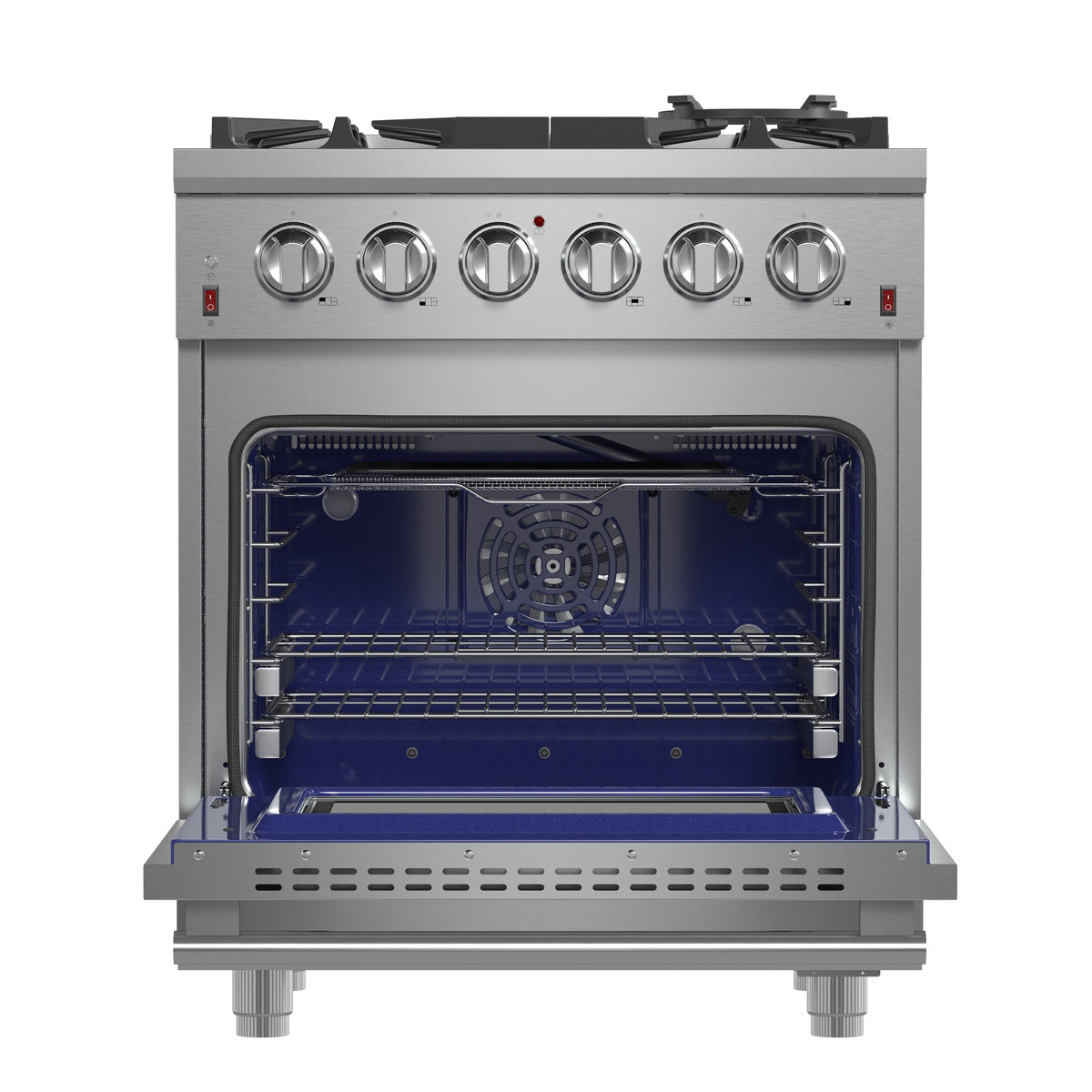Forno Massimo 30 in. 4.32 cu. ft. Freestanding Gas Range with 5 Sealed Burners in Stainless Steel (FFSGS6239-30)