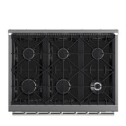 Forno Galiano 36 in. Freestanding Gas Range with 6 Sealed Burners, 5.36 cu. ft. Oven, Stainless Steel (FFSGS6244-36)