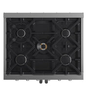 Forno Massimo 30 in. Freestanding French Door Gas Range, 4.32 cu. ft. Oven, 5 Sealed Burners (Model FFSGS6439-30)