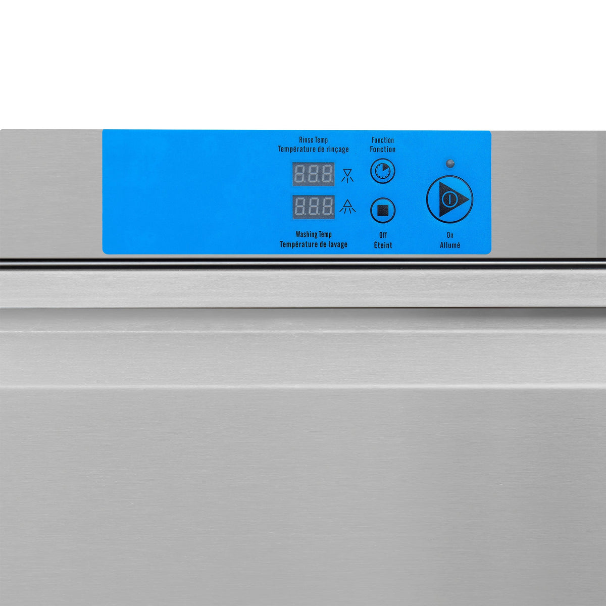 FORNO 25-Inch Commercial Undercounter Dishwasher, 23L Tank, 3 Wash Cycles, High-Temperature Sanitizing, Stainless Steel (FCMDW0024)