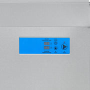 FORNO Commercial 28 Inch Hood-Type Dishwasher, 26 L Tank, 3 Wash Cycles, High-Temperature Sanitizing, Stainless Steel, FCMDW0031