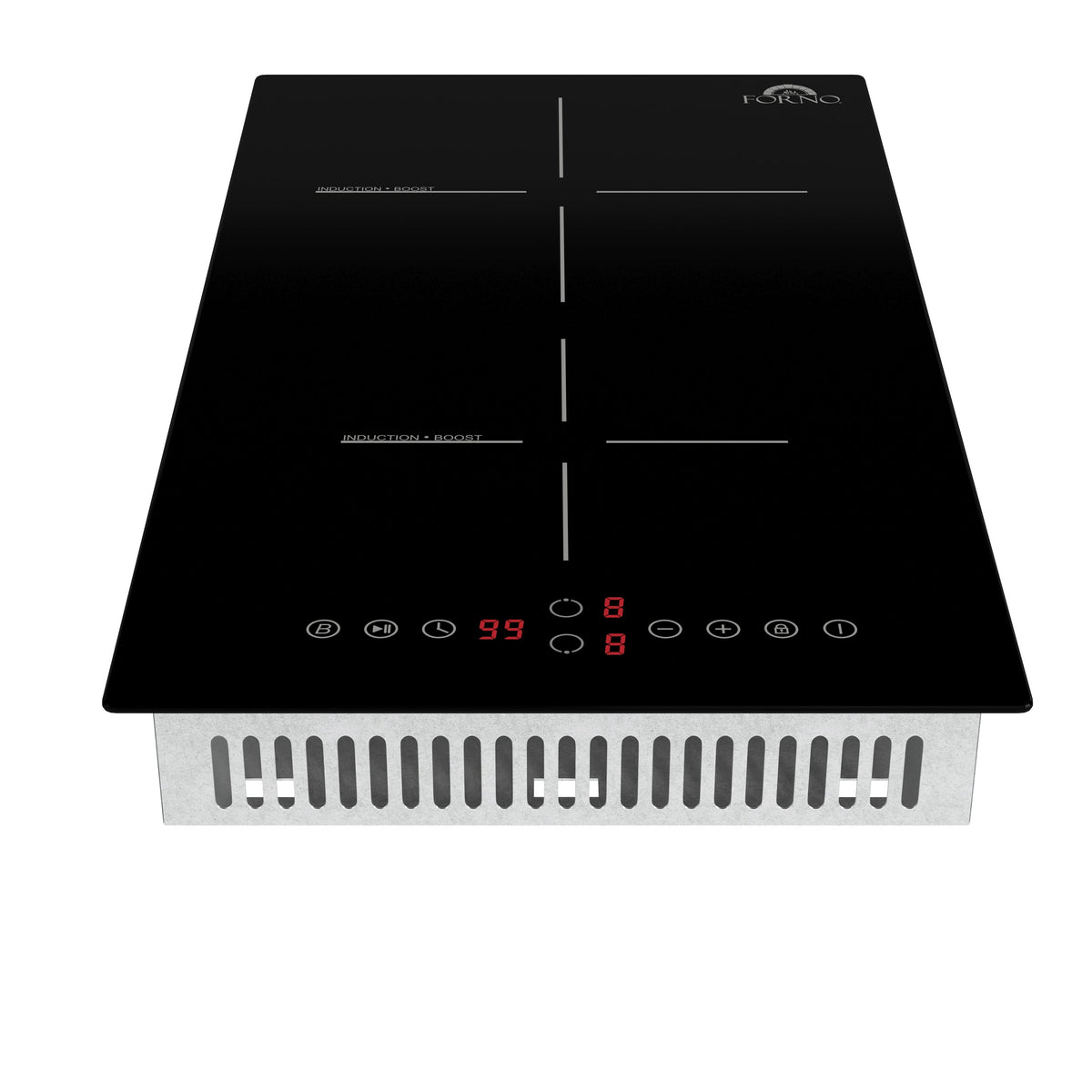 Forno Parco 12-Inch Induction Cooktop with 2 Cooking Zones, Touch Controls (Model FCTIN0583)