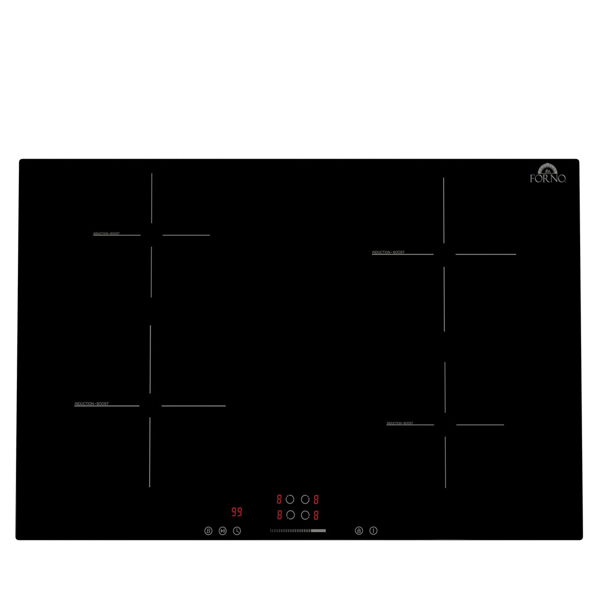 Forno Parco 30-Inch Induction Cooktop, 4 Elements, Touch Controls, Model FCTIN0583-30