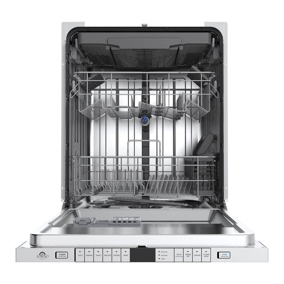 FORNO Rivestito 24-Inch Built-In Panel-Ready Dishwasher with Stainless Steel Interior, 45 dBA, ENERGY STAR, Model FDWBI8011-24