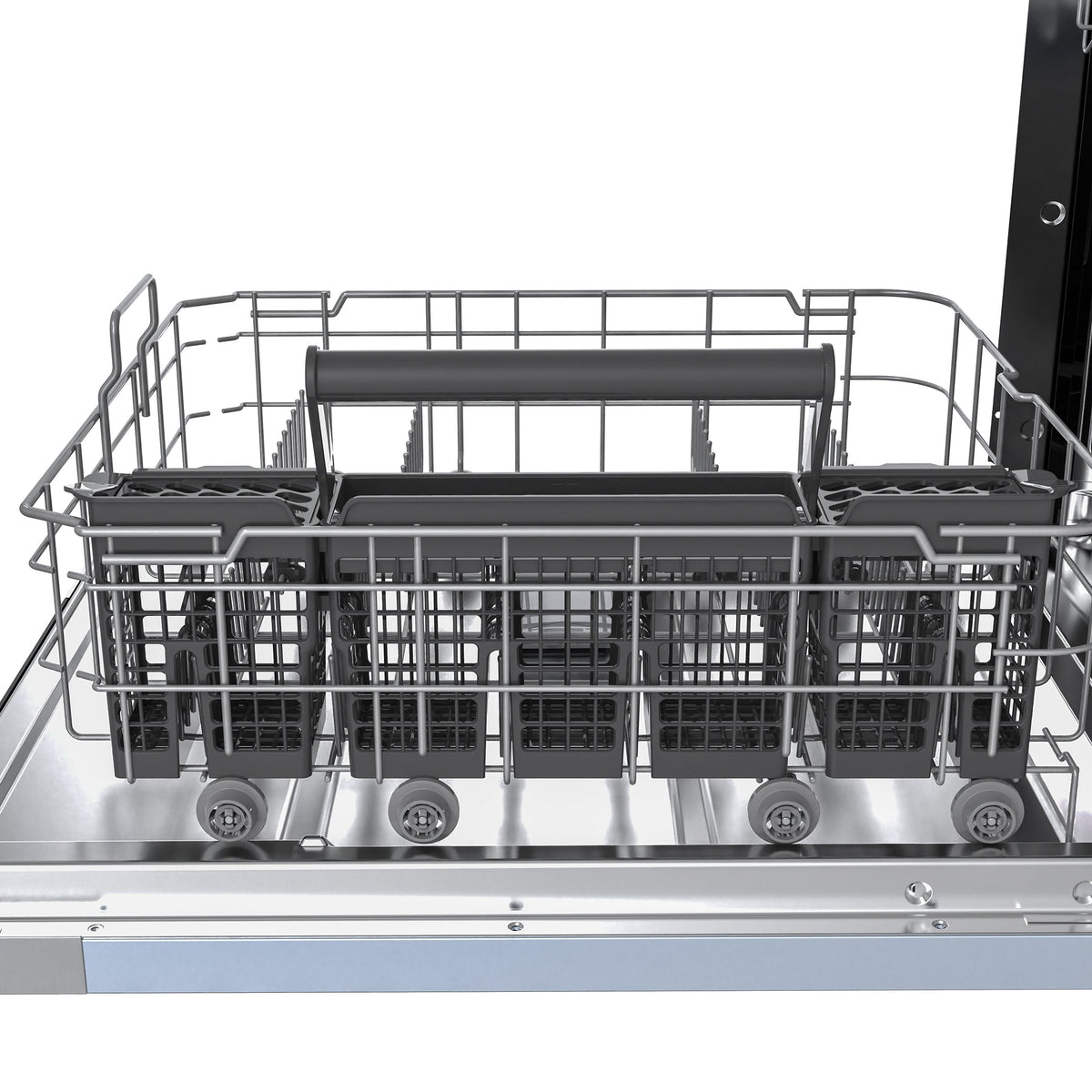 FORNO Rivestito 24-Inch Built-In Panel-Ready Dishwasher with Stainless Steel Interior, 45 dBA, ENERGY STAR, Model FDWBI8011-24