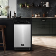 FORNO Polo 18-Inch Built-In Dishwasher, Stainless Steel, Model FDWBI8041-18S