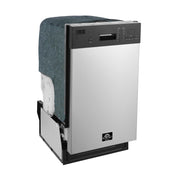 FORNO Polo 18-Inch Built-In Dishwasher, Stainless Steel, Model FDWBI8041-18S