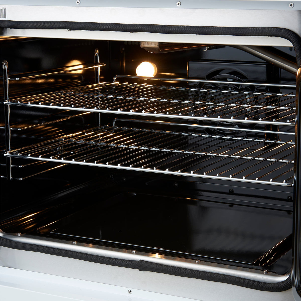 Forno Galiano 30-Inch Dual Fuel Range with French Door Oven, 5 Sealed Burners, 4.32 cu. ft., White with Antique Brass Accents (Model FFSGS6356-30WHT)