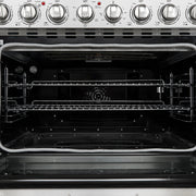 Forno Paolo 36-Inch Freestanding Electric Range with 5.44 cu. ft. True Convection Oven, Stainless Steel (Model FFSEL6011-36)
