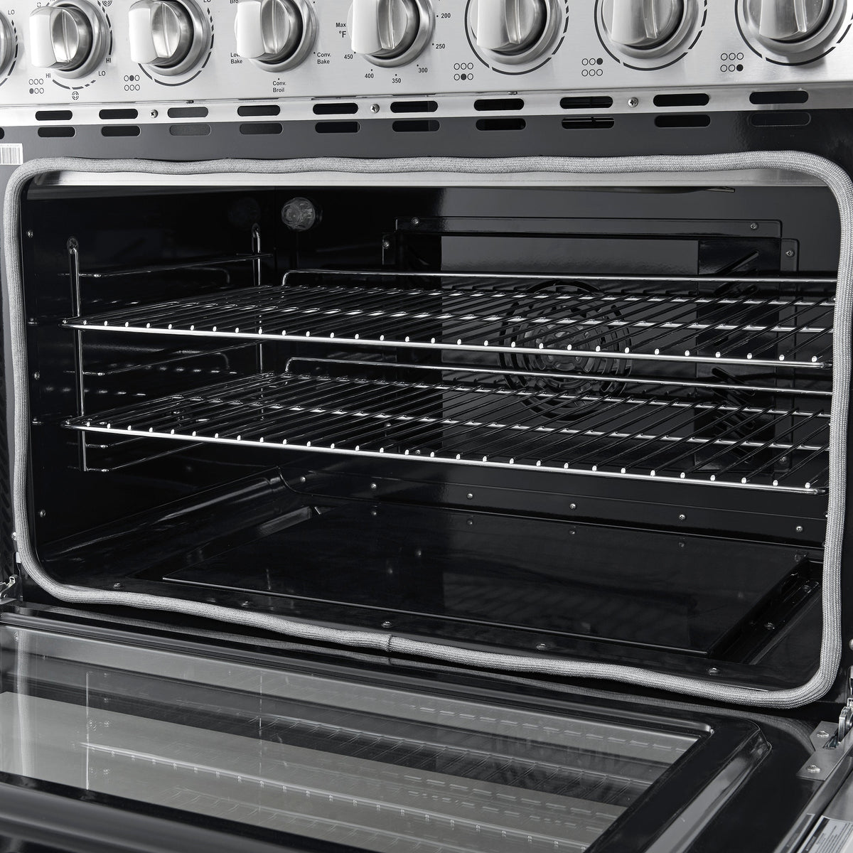 Forno Paolo 36-Inch Freestanding Electric Range with 5.44 cu. ft. True Convection Oven, Stainless Steel (Model FFSEL6011-36)