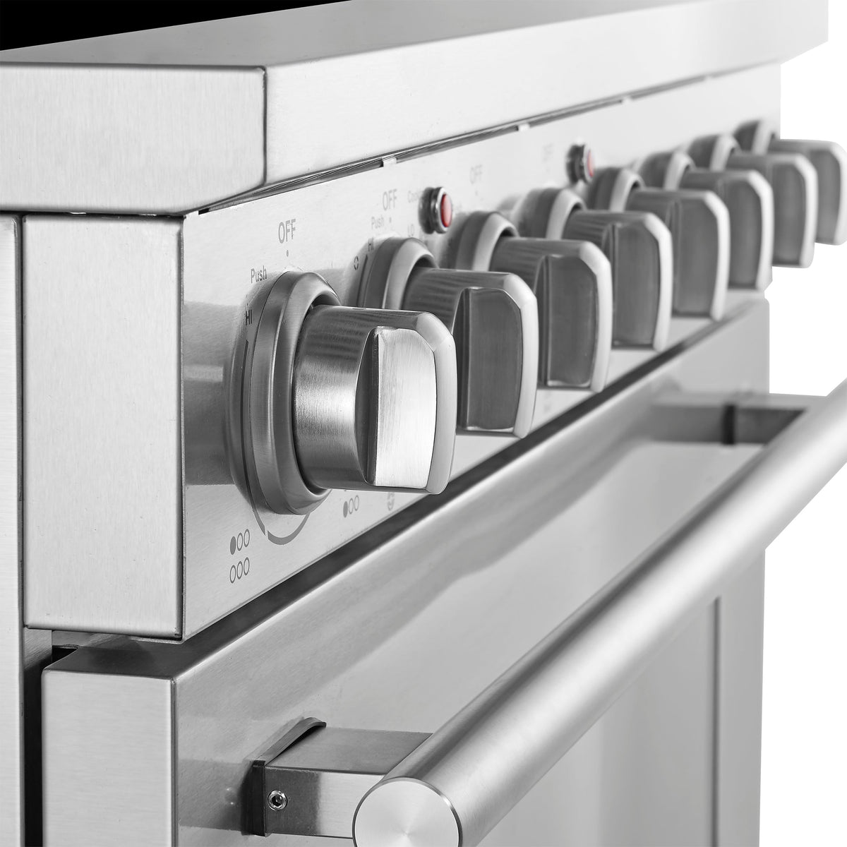 Forno Paolo 36-Inch Freestanding Electric Range with 5.44 cu. ft. True Convection Oven, Stainless Steel (Model FFSEL6011-36)