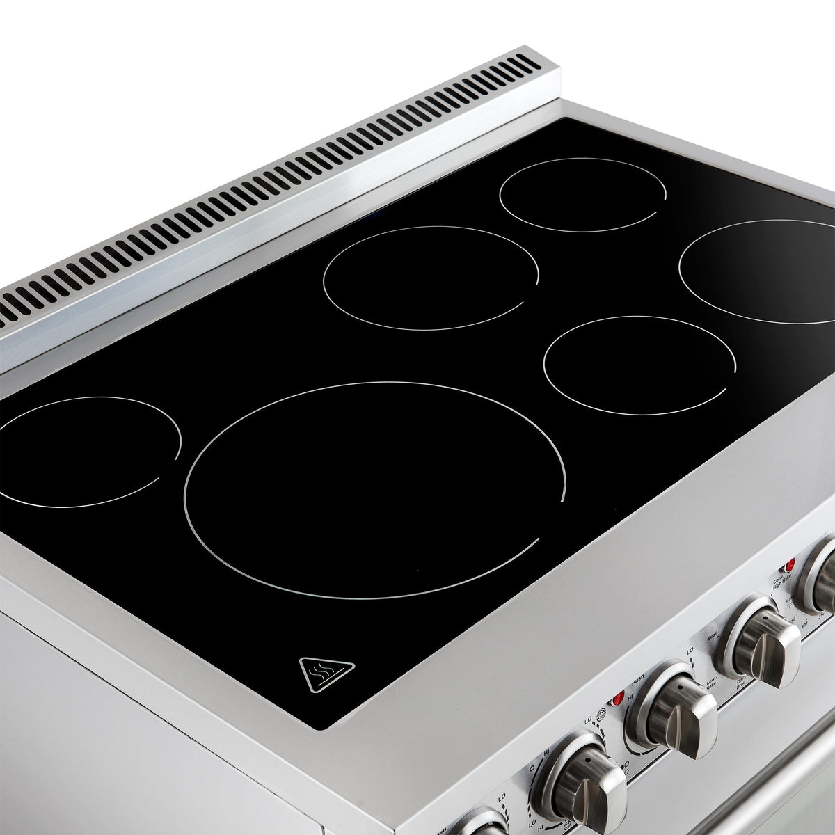 Forno Paolo 36-Inch Freestanding Electric Range with 5.44 cu. ft. True Convection Oven, Stainless Steel (Model FFSEL6011-36)