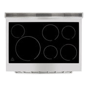 Forno Paolo 36-Inch Freestanding Electric Range with 5.44 cu. ft. True Convection Oven, Stainless Steel (Model FFSEL6011-36)