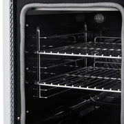 Forno Paolo 48-Inch Freestanding Electric Range with True Convection Oven, 6.7 Cu. Ft., White with Antique Brass Accents (Model FFSEL6011-48WHT)