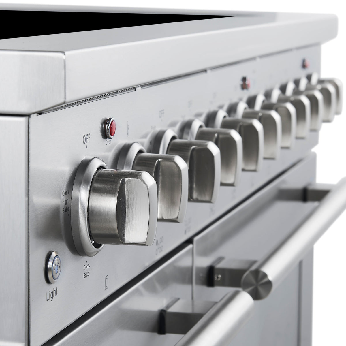 Forno Paolo 48-Inch Freestanding Electric Range with True Convection Oven, 6.7 cu. ft., Stainless Steel (Model FFSEL6011-48)