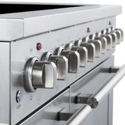 Forno Paolo 48-Inch Freestanding Electric Range with True Convection Oven, 6.7 cu. ft., Stainless Steel (Model FFSEL6011-48)