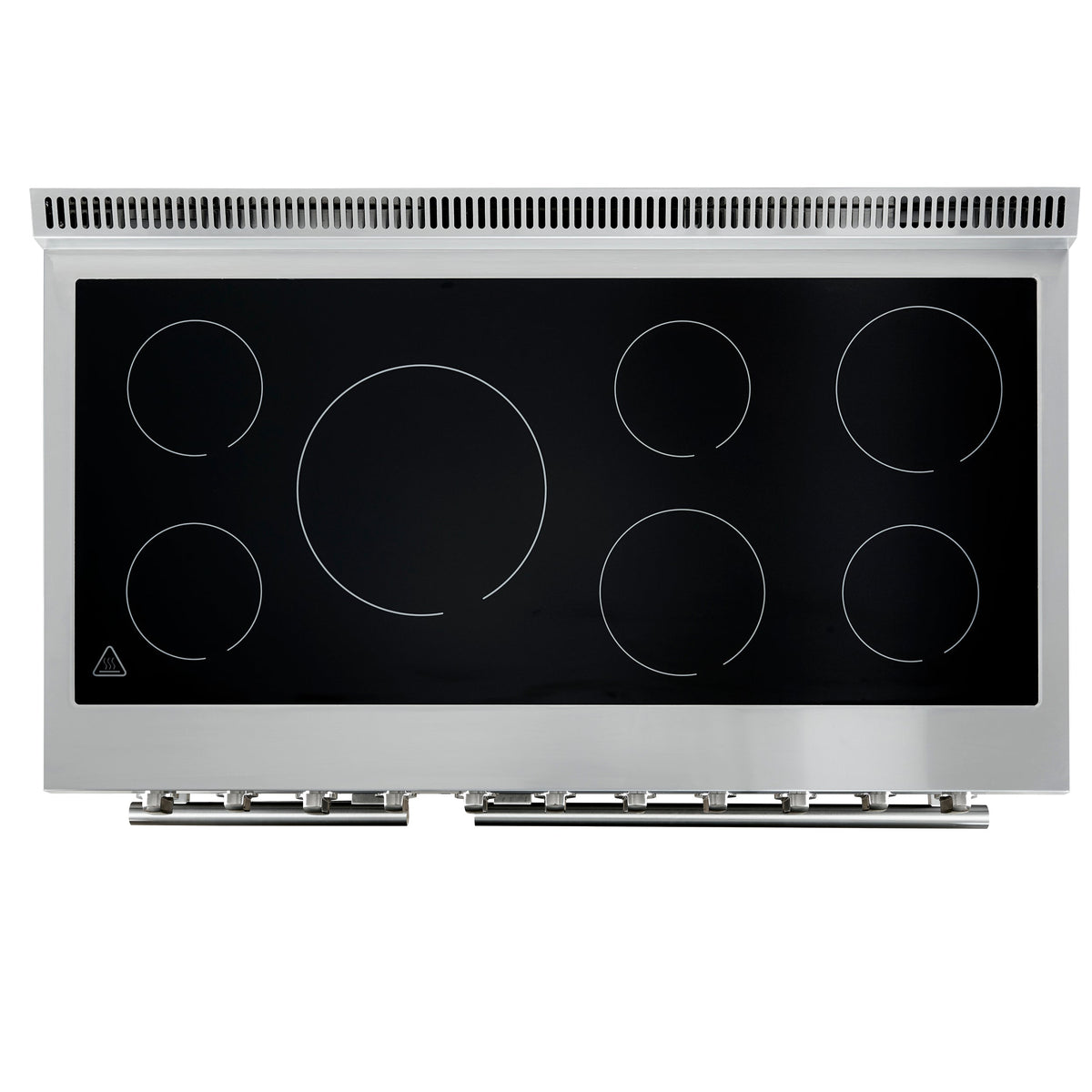 Forno Paolo 48-Inch Freestanding Electric Range with True Convection Oven, 6.7 cu. ft., Stainless Steel (Model FFSEL6011-48)