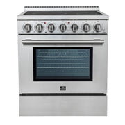 Forno Paolo 30-Inch Freestanding Electric Range, 4.38 Cu. Ft., Stainless Steel (Model FFSEL6011-30)
