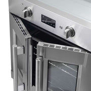 FORNO Asti 30-Inch French Door Electric Wall Oven, 3.58 Cu. Ft., Air Fry, Self-Clean, Sous Vide (Model FBOEL1333-30)