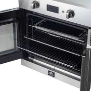 FORNO Asti 30-Inch French Door Electric Wall Oven, 3.58 Cu. Ft., Air Fry, Self-Clean, Sous Vide (Model FBOEL1333-30)