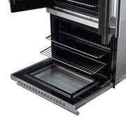 FORNO Asti 30-Inch French Door Double Electric Wall Oven, 7.36 cu. ft., Air Fry, Self Clean, Sous Vide (Model FBOEL1340-30)