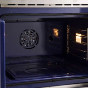 FORNO Gallico 30-Inch Electric Single Wall Oven, 3.58 cu ft, French Door, Air Fry, Sous Vide, Self Clean, Telescopic Racks (Model FBOEL1371-30)