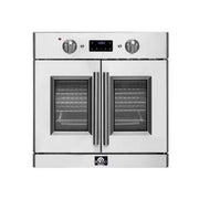 FORNO Gallico 30-Inch Electric Single Wall Oven, 3.58 cu ft, French Door, Air Fry, Sous Vide, Self Clean, Telescopic Racks (Model FBOEL1371-30)