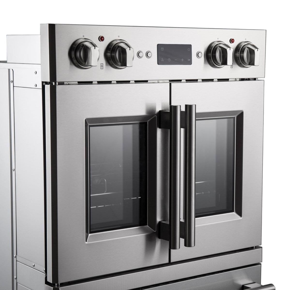 FORNO Gallico 30-Inch French Door Double Electric Wall Oven, 7.36 Cu. Ft., Air Fry, Self-Clean, Sous Vide, Telescopic Racks, Model FBOEL1388-30