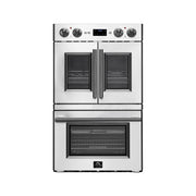 FORNO Gallico 30-Inch French Door Double Electric Wall Oven, 7.36 Cu. Ft., Air Fry, Self-Clean, Sous Vide, Telescopic Racks, Model FBOEL1388-30