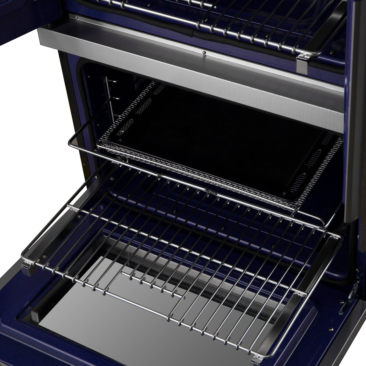 FORNO Gallico 30-Inch French Door Double Electric Wall Oven, 7.36 Cu. Ft., Air Fry, Self-Clean, Sous Vide, Telescopic Racks, Model FBOEL1388-30