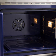 FORNO Gallico 30-Inch French Door Double Electric Wall Oven, 7.36 Cu. Ft., Air Fry, Self-Clean, Sous Vide, Telescopic Racks, Model FBOEL1388-30